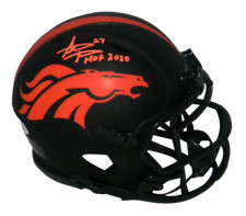 STEVE ATWATER SIGNED DENVER BRONCOS ECLIPSE SPEED MINI HELMET BECKETT + HOF 2020