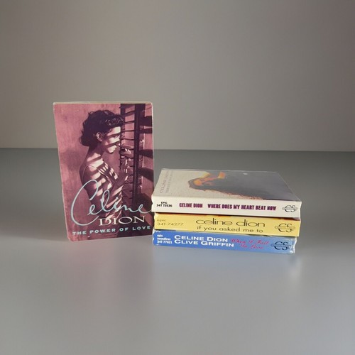 Lot of 4 Celine Dion Cassette Single Tapes If You Asked Me To Power of Love VTG