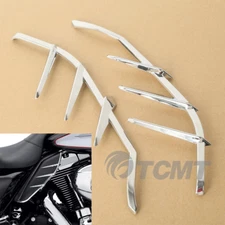 New Chrome Mid-Frame Air Deflectors Trims For Harley Touring Tri Glide 09-23 15