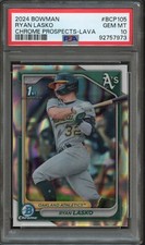 BB - 2024 Bowman Chrome - Lava 184/399 - #BCP105 - Ryan Lasko  - PSA 10
