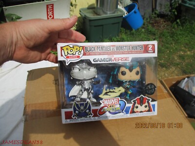 POP! pack 2 figures Capcom vs Marvel Black Panther vs Monster Hunter Exclusive