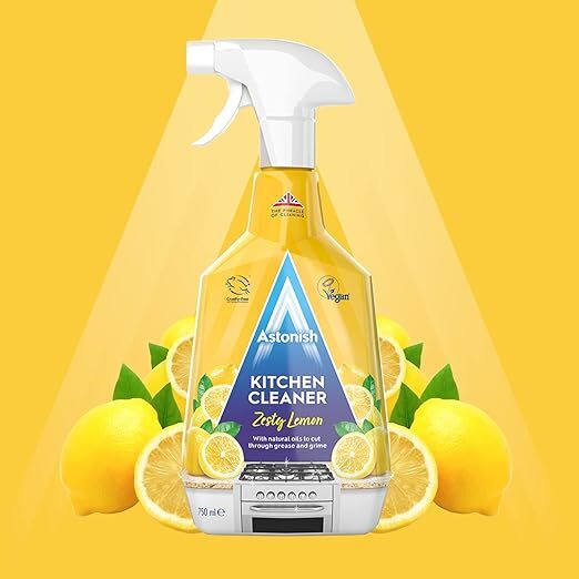 Astonish Kitchen Cleaning Spray Zesty Lemon Dirt Grime Grease Cleaner 750ml eBay