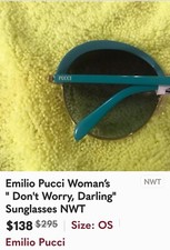 Frame Round Sunglasses Emilio Pucci for Women for sale | eBay display picture 1