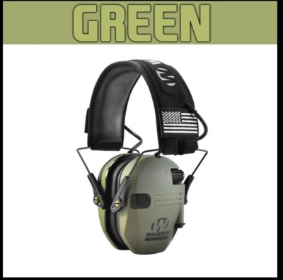 Walker s Razor Slim Electronic Muff FDE Patriot Version (GREEN)