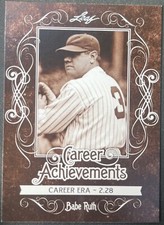 2016 Leaf Babe Ruth Collection #CA-04 Career Achievements ERA - 2.28 NY Yankees