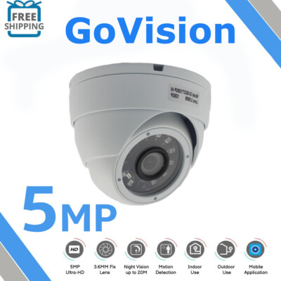 Q-camera Dome Security Analog Camera 5MP 4-in-1 Hybrid HD TVI/ CVI/AHD/CVBS Surveillance Dome CCTV Cameras 2.8-12mm Manually Varifocal Lens Vandal Proof 45ft Night Vision Security Wired BNC Camera - Foto 6