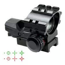 Tactical Holographic 4 Reticles Projected Red Green Dot Reflex Sight 20mm Rail