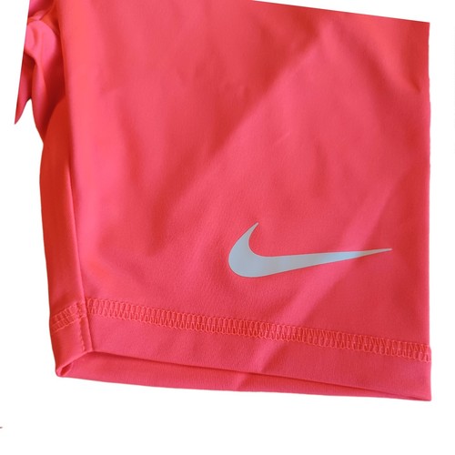 Nike 3Brand Girls Stretch Fabric 6 1/2" Bike Short-L-(12-13 Years)-Racer Pink - Picture 3 of 5
