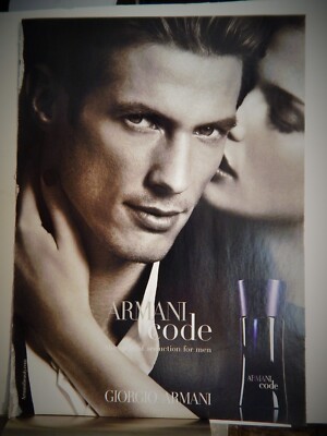 ARMANI CODE MEN'S FRAGRANCE FINE FASHIONS ORIG VTG 2013 ADVERTISEMENT