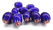 10 Pc Bag Chevron African Trade beads BULK Wholesale   Bin G