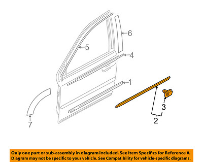 VOLVO OEM 03-12 XC90 Front Door-Lower Molding Trim Left 30698451 