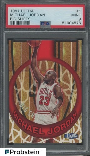 1997 Fleer Ultra Big Shots #1 Michael Jordan Chicago Bulls HOF PSA 9 MINT