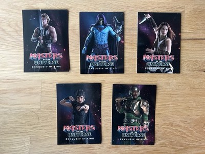 Masters of the Universe / He-Man 5 Sammelkarten Trading Cards UCI LIMITED MINT