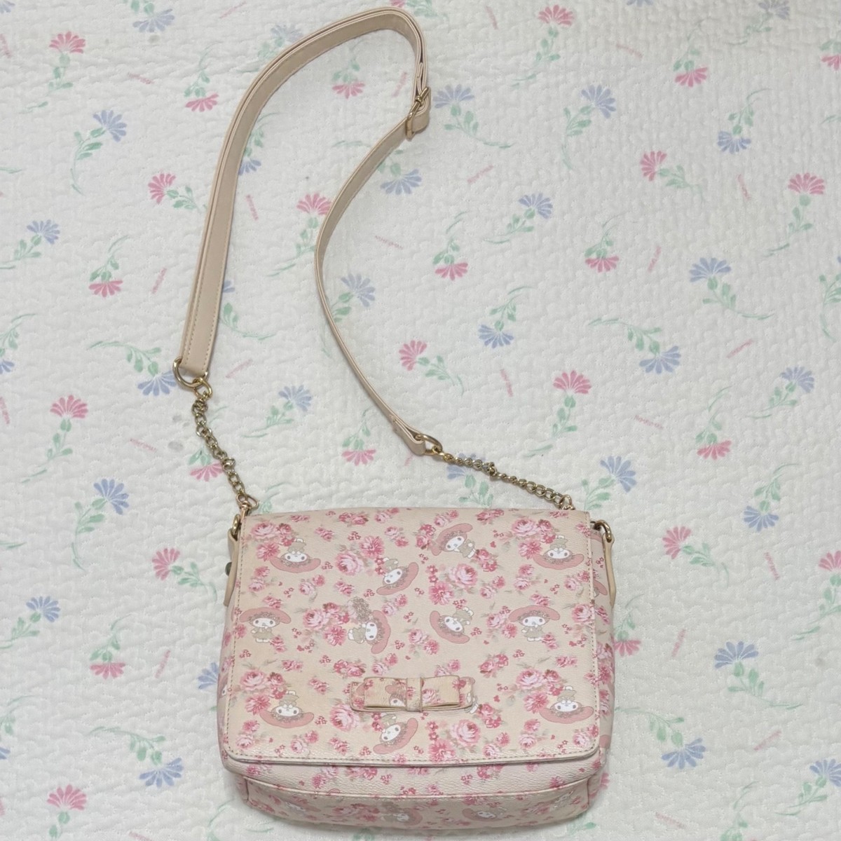 LIZ LISA x My Melody ‘LizMelo’ Beige Backpack and Pouch. NEW Liz Lisa X My Melody Lizmelo Japanese Lolita Import  main image 2