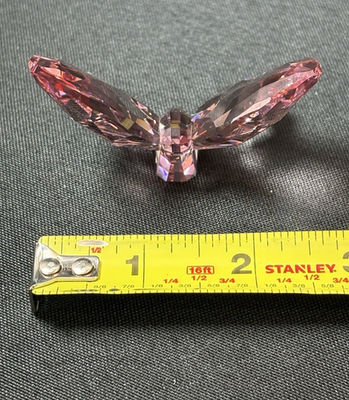Swarovski Purple Crystal Sparkling Butterfly Figurine 2.75