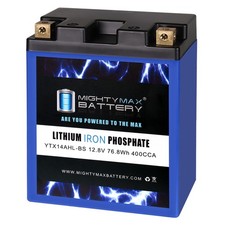 Mighty Max YTX14AHL-BSLIFEPO4 Lithium Battery Compatible with SigmasTek STX14AHL