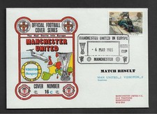 1985 Manchester United v Videoton [Cup Winners Cup] First Day Cover
