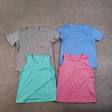 Lot of 4 Properly Tied Shirts Tank Boy Size 6 Green Blue Pink Short Sleeve