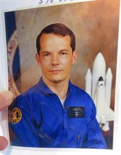 Photo NASA transparence positive 4 x 5" vintage '78 astronaute Robert STEWART