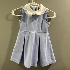 Janie and Jack Light Blue Ponte Knit Dress 5
