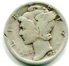 1929-S SILVER MERCURY DIME !!  Better Date !!