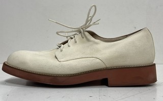 Scarpe eleganti Brooks Brothers Off White scamosciate Bucks Oxford da uomo taglia 10 5 D