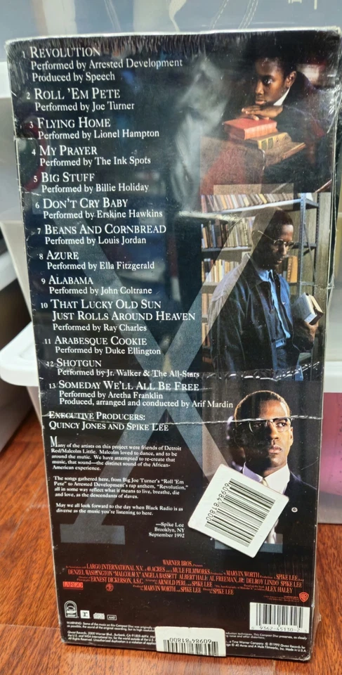 MALCOLM X SEALED LONGBOX CD QUINCY JONES DENZEL WASHINGTON SPIKE LEE SOUNDTRACK Foto 2 de 4