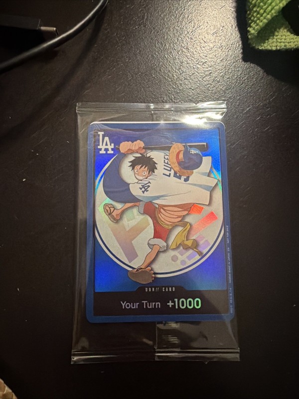 2026 One Piece Monkey D Luffy Dodgers card, Limited Edition *Sealed*
