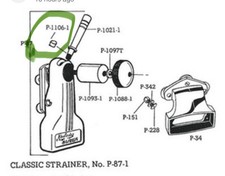 Filtro classico Ludwig Drum P-87 -Nuovo vecchio stock non più disponibile