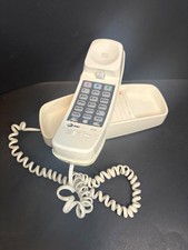 VG White AT T Trimline 210 Landline Wall/Desk Phone Push Buttons Programmable