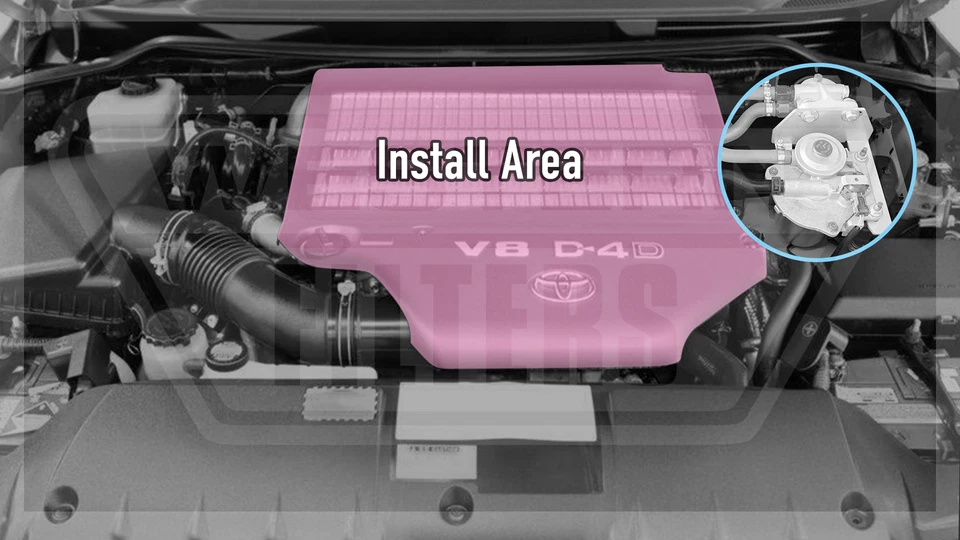 Kit prefiltro Donaldson OS-21-DON para Toyota Landcruiser 4,5 L VDJ200 2008-21 Foto 3 de 3