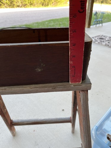 Antique Singer Treadle Sewing Machine Cabinet Drawer 1900's Shabby Chic - Picture 8 of 8