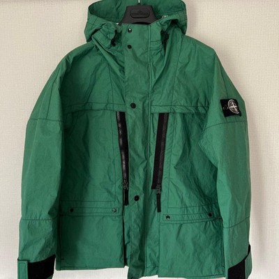 Stone Island S Green Nylon Ripstop Jacket Heat Reactive Maracite