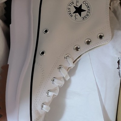Converse Run Star Hike HI High Top Canvas Lace-Up White/Black/Gum 166799C 2020