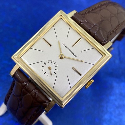 Vintage 1950s Mans GIRARD PERREGAUX Stunning Silver Dial Fully Serviced  G2U