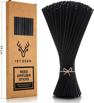 Black Wood Aroma Diffuser Sticks 100 Pcs 24cm