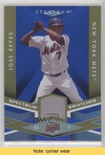 2009 Upper Deck Spectrum Spectrum Swatches Blue Jose Reyes #SS-RE READ k5i