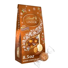 LINDOR Holiday Snickerdoodle White Chocolate Candy Truffles , 8.5 oz. Bag