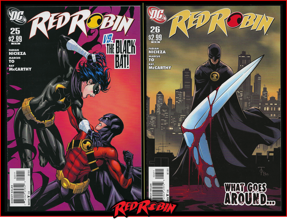 RED ROBIN #25-A 26-A (2011) SERIES FINALE SET TIM DRAKE BATMAN DC