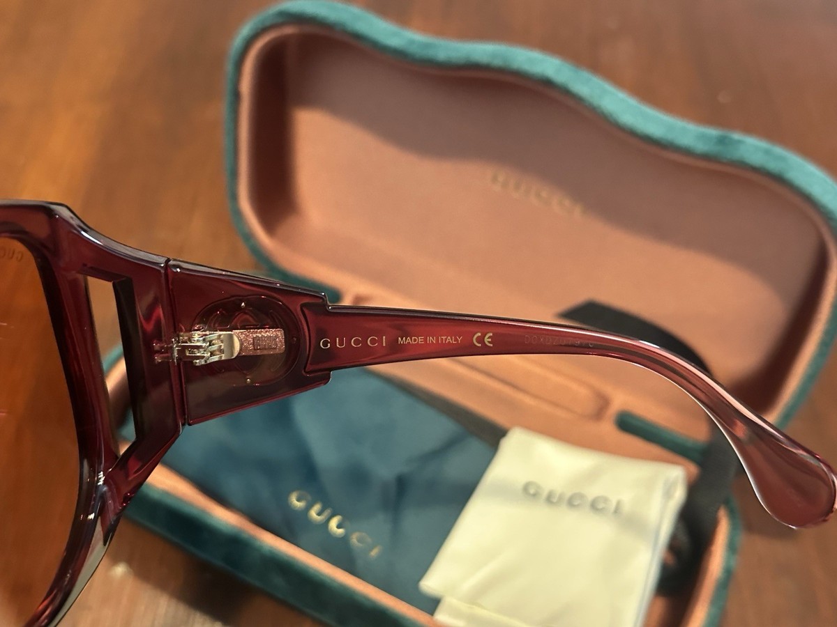 NEW GUCCI GG0875S 003 OVERSIZED PINK WOMEN SUNGLASSES GUCCI  display picture 1