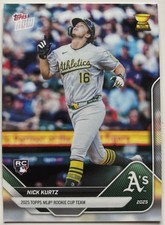 NICK KURTZ 2025 Topps Now Rookie Cup Team #RC-2 Oakland Athletics RC ROY