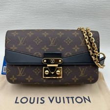 authLouis Vuitton Marceau Chain Shoulder Bag LV Monogram Brown Almost brand new