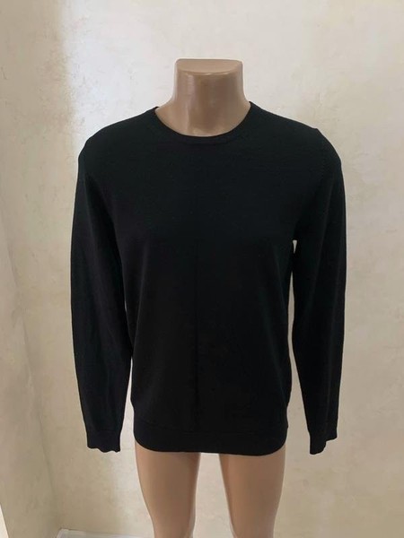 Men Hugo Boss Sweater Black Wool 38 / M / 46 #1TWA