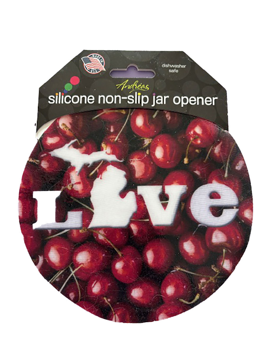 Открывалка для банок Andreas с круглым силиконовым ковриком Michigan Love Cherries 625 дюйма 2490₽
