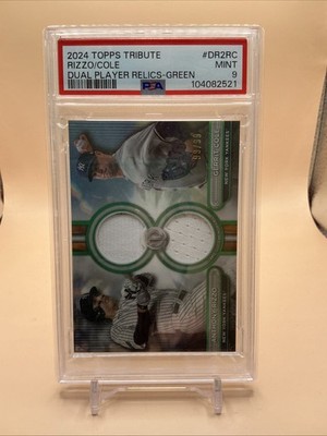 2024 Topps Tribute Anthony Rizzo / Gerrit Cole #DR2-RC 99 /99 Dual Patch Bookend