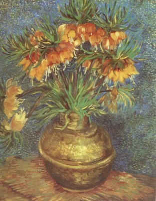 Vincent van Gogh 337 Fritillary in a Copper Vase Paris 1887 Kunstdruck Poster Dose