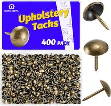 400 PCS Upholstery Tacks Upholstery Pins, Sofa Nails,7/16" Head x 11/16" Long Di