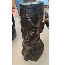 Africa arte etnica moro statua mezzo busto