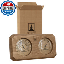 Sauna Thermometer and Hygrometer 2 in 1 - Fahrenheit  Celsius - Handmade from C