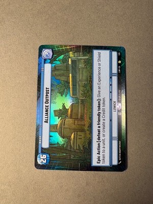Alliance Outpost (Hyperspace Foil) Foil Rare A Lawless Time 529 NM